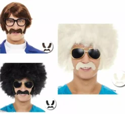 Confezione con Baffi e Basette in diversi colori