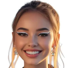 Confezione da 6 adesivi per eyeliner con strass