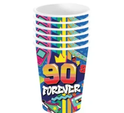 Confezione da 6 bicchieri anni '90 da 240 ml