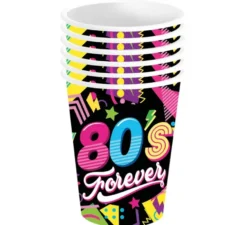 Confezione da 6 bicchieri anni '80 da 240 ml