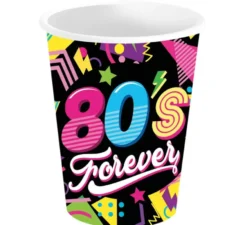 Confezione da 6 bicchieri anni '80 da 240 ml