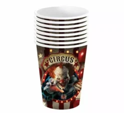 Confezione da 6 Bicchieri Clown da 240 ml (9 cm)