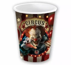Confezione da 6 Bicchieri Clown da 240 ml (9 cm)