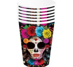 Confezione da 6 Bicchieri Colorati Catrina da 240 ml