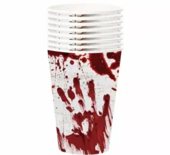 Confezione da 6 bicchieri di sangue da 355 ml (11 cm)