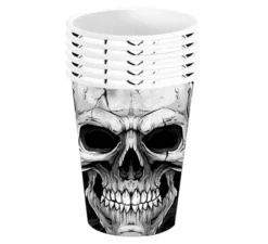 Confezione da 6 Bicchieri Fearsome Skull da 240 ml