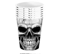 Confezione da 6 Bicchieri Fearsome Skull da 240 ml
