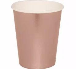 Confezione da 6 Bicchieri Oro e Rosa da 240 ml (9 cm)