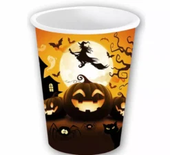 Confezione da 6 bicchieri zucca 240 ml (9 cm)