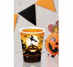 Confezione da 6 bicchieri zucca 240 ml (9 cm)
