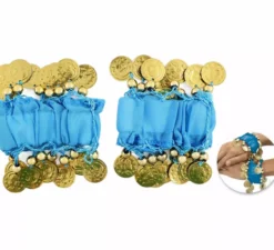 Confezione da 2 braccialetti con monete in vari colori