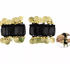 Confezione da 2 braccialetti con monete in vari colori