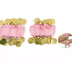 Confezione da 2 braccialetti con monete in vari colori
