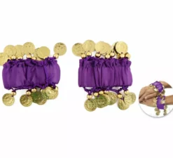 Confezione da 2 braccialetti con monete in vari colori