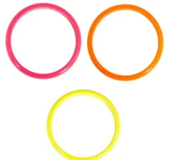Confezione da 4 braccialetti da 7,5 cm, in colori assortiti