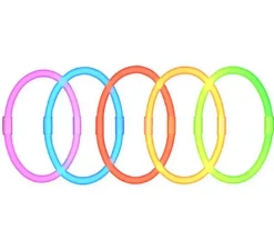 Confezione da 100 braccialetti luminosi al neon