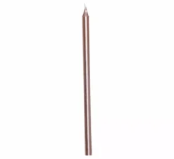 Confezione da 12 Candele Oro e Rosa da 13 cm