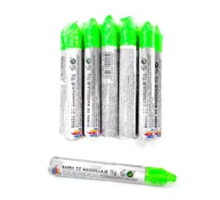 Confezione da 12 cere verde fluorescente