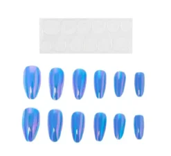Confezione da 13 chiodi autoadesivi Holo blu