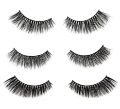 Confezione da 6 ciglia lunghe nere