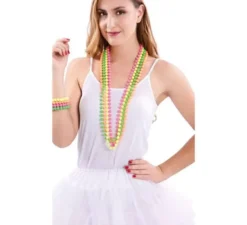 Confezione da 4 collane neon