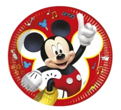Confezione da 8 famosi piatti mouse in carta da 23 cm