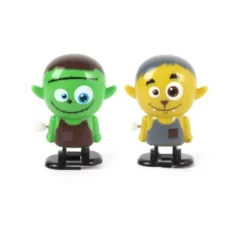 Confezione da 12 figurine di bambole di Halloween in modelli assortiti con movimento 4,5x6 cm