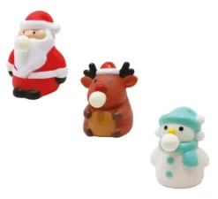 Confezione da 12 figurine natalizie con palloncino interno da 7 cm