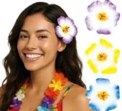 Confezione da 3 fiori hawaiani
