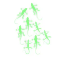 Confezione da 8 lucertole decorative luminescenti