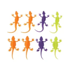 Confezione da 8 lucertole tricolori spesse decorative