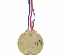 Confezione da 3 Medaglie: Bronzo, argento e oro, 7 cm