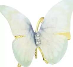 Confezione da 6 mollette a forma di farfalla, 5 cm, in colori assortiti