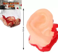 Confezione da 4 orecchie insanguinate 6x4 cm