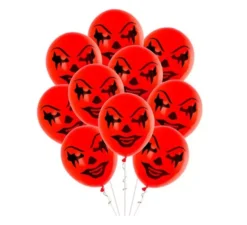 Confezione da 10 Palloncini Clown Rossi da 30 cm