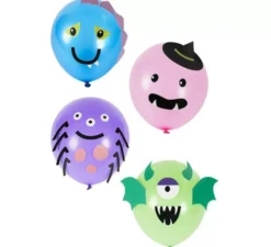 Confezione da 8 palloncini colorati mostro