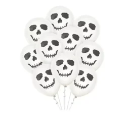 Confezione da 10 Palloncini Happy Ghost da 30 cm