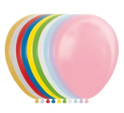 Confezione da 100 palloncini metallizzati/perlati colori assortiti 30 cm