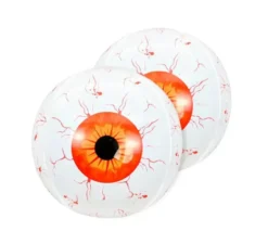 Confezione da 2 Palloncini Occhi Gonfiabili 4D Rossi da 55 cm