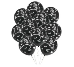 Confezione da 10 Palloncini Scheletro da 30 cm