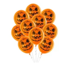 Confezione da 10 Palloncini Zucca Scuro da 30 cm