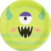 Confezione da 8 piastre mostro verde