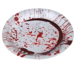 Confezione da 6 piatti con sangue 23 cm