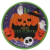 Confezione da 6 piatti di carta Happy Halloween da 18 cm
