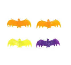 Confezione da 4 pipistrelli decorativi multicolori