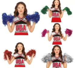 Confezione da 2 Pom-Pom metallizzati in vari colori