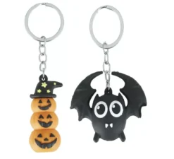 Confezione da 6 portachiavi di Halloween da 4,5 cm