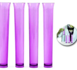 Confezione da 4 provette viola