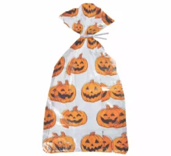Confezione da 20 Sacchetti Caramelle Zucca 28X13 cm