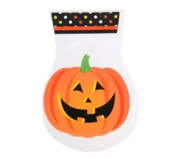 Confezione da 10 Sacchetti Zucca in plastica misura 15x23 cm